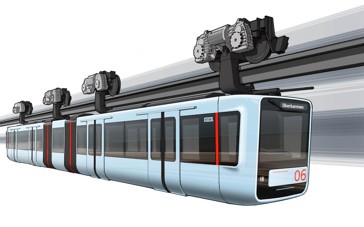 Grafik der neuen Schwebebahn