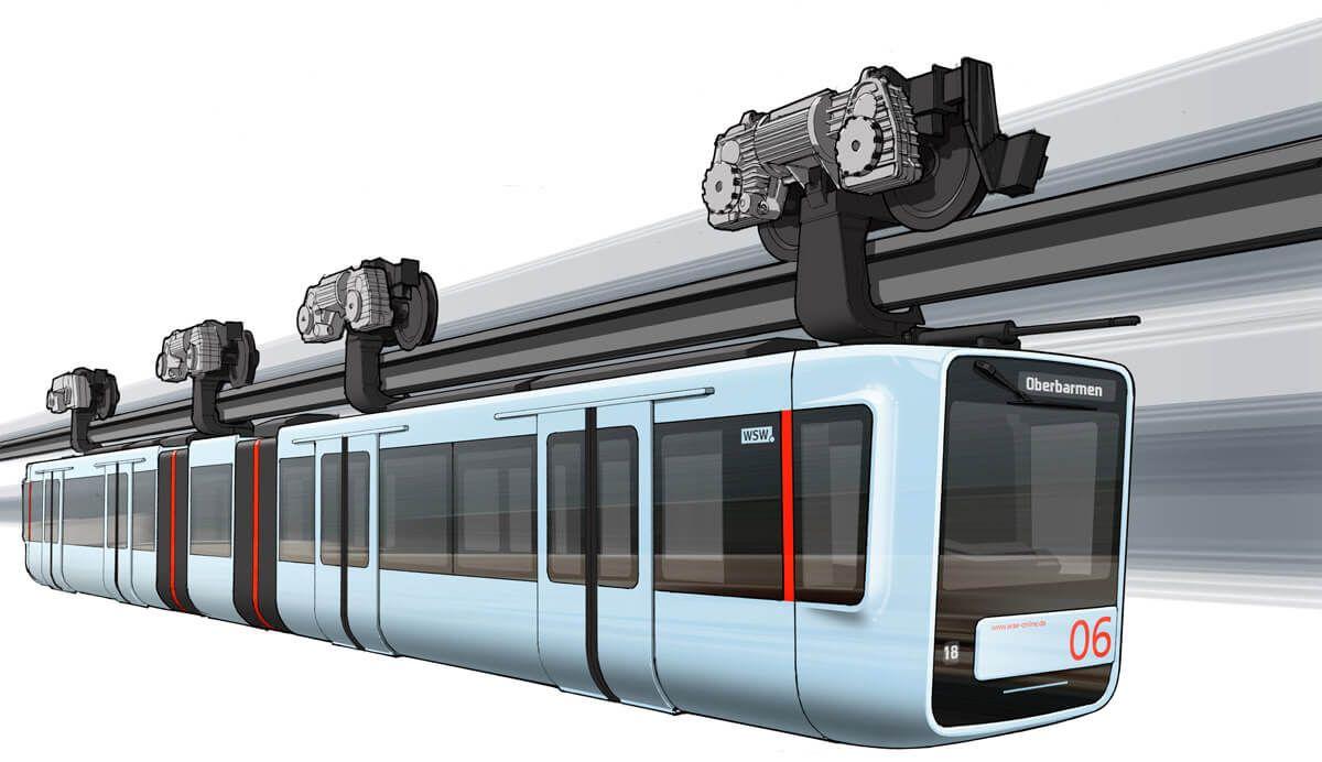 Grafik der neuen Schwebebahn